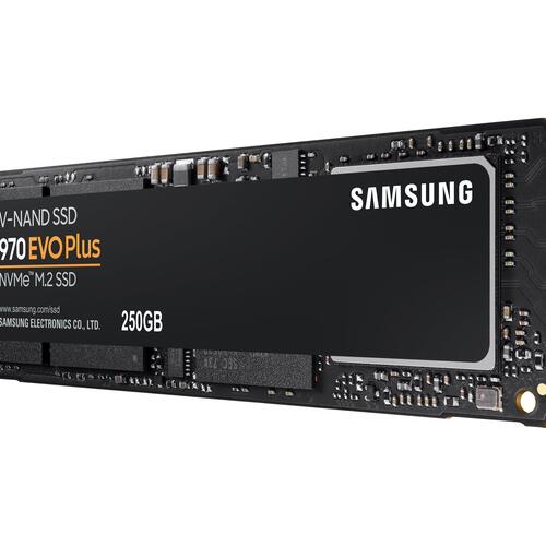 SSD NVMe M.2 – Samsung 970 EVO Plus 250 GB (PCIe 3.0 x4)