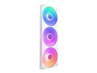 Computerblæser NZXT F Series F360 RGB Core, hvid, 120 mm (1 stk.) billede
