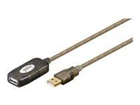 USB forlængerkabel 5 m - Goobay aktiv USB 2.0 (A han til A hun) billede