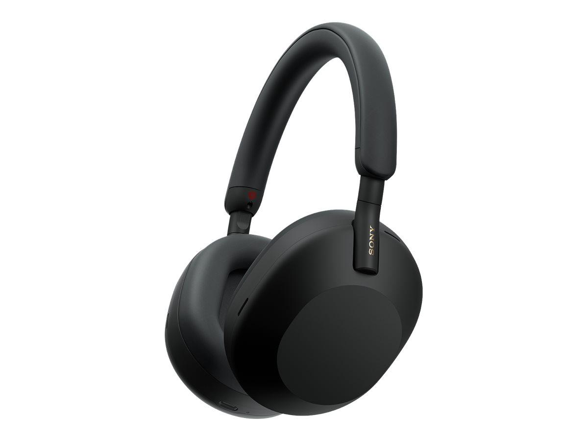 Trådløse hovedtelefoner Sony WH-1000XM5 med aktiv støjreduktion – sort