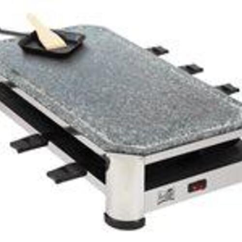 Raclette grill FRITEL SG 2180 – rustfrit stål/krom-sort, 1.500 W