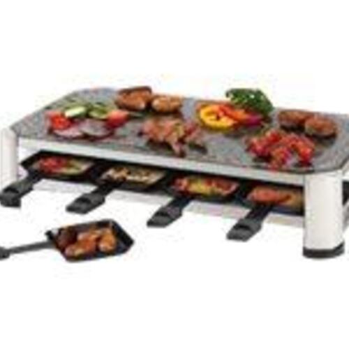 Raclette grill FRITEL SG 2180 – rustfrit stål/krom-sort, 1.500 W