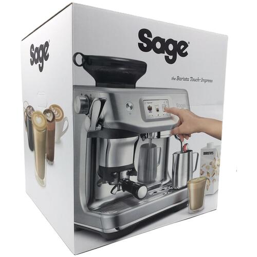 Espressomaskine Sage Barista Touch Impress – automatisk, børstet stålgrå