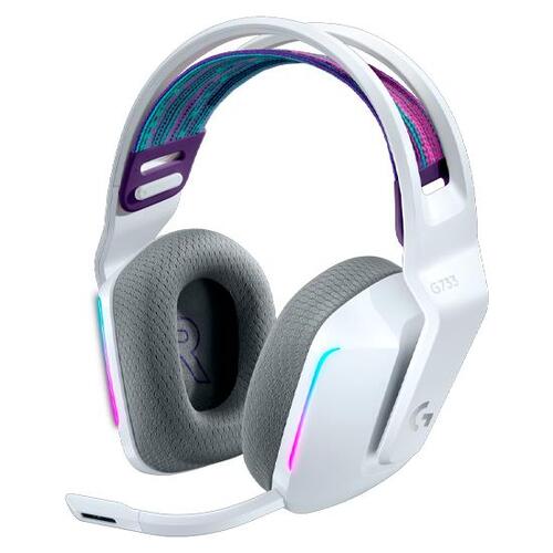 Gaming headset trådløst – Logitech G733 Lightspeed RGB (hvid)
