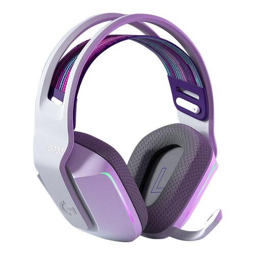 Gaming headset trådløst – Logitech G733 Lightspeed RGB (hvid)