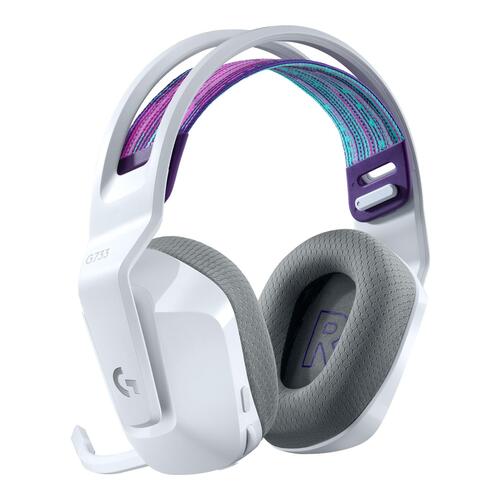 Gaming headset trådløst – Logitech G733 Lightspeed RGB (hvid)