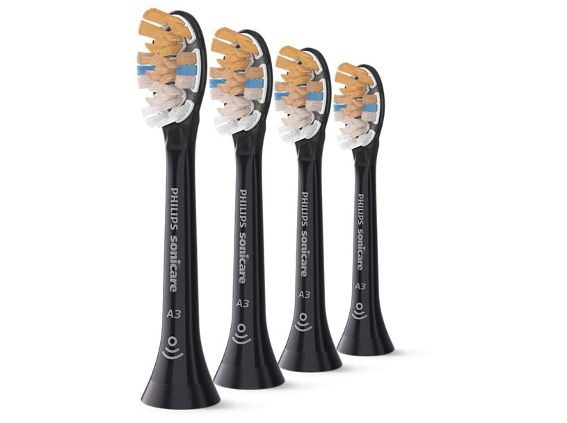 Tandbørstehoveder Philips Sonicare Premium Plaque Defence HX9044/88 - 4 stk., sort billede