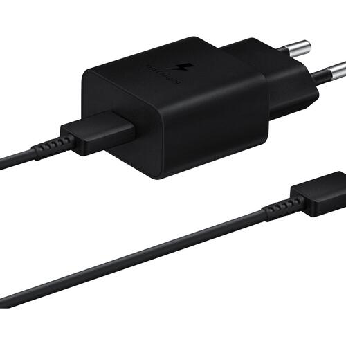 USB-C oplader 15 W med Power Delivery – Samsung (sort)