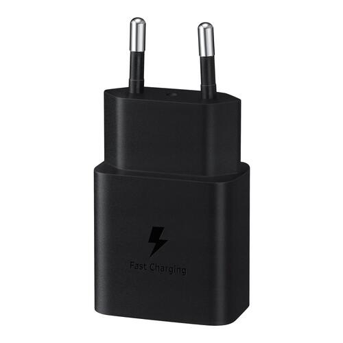 USB-C oplader 15 W med Power Delivery – Samsung (sort)