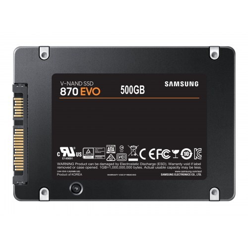 SSD harddisk Samsung 870 EVO 2,5" – 500 GB