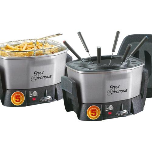 Frituregryde og fondue 1,5 l – FRITEL Starter FF 1400, sort/grå/sølv
