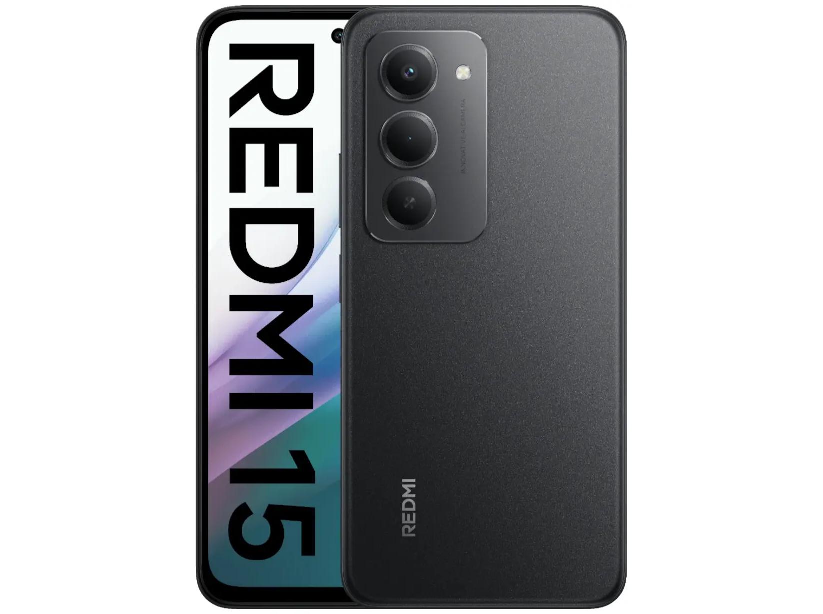 Android Mobil Xiaomi Redmi 15 6 9 " 256 Gb Midnats Sort