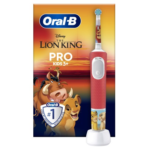 Elektrisk tandbørste til børn Oral-B Kids Vitality Pro – Løvernes Konge, roterende/pulserende, flerfarvet