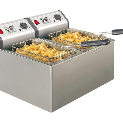 Frituregryde dobbelt 16 liter – FRITEL Profi 4905, rustfrit stål