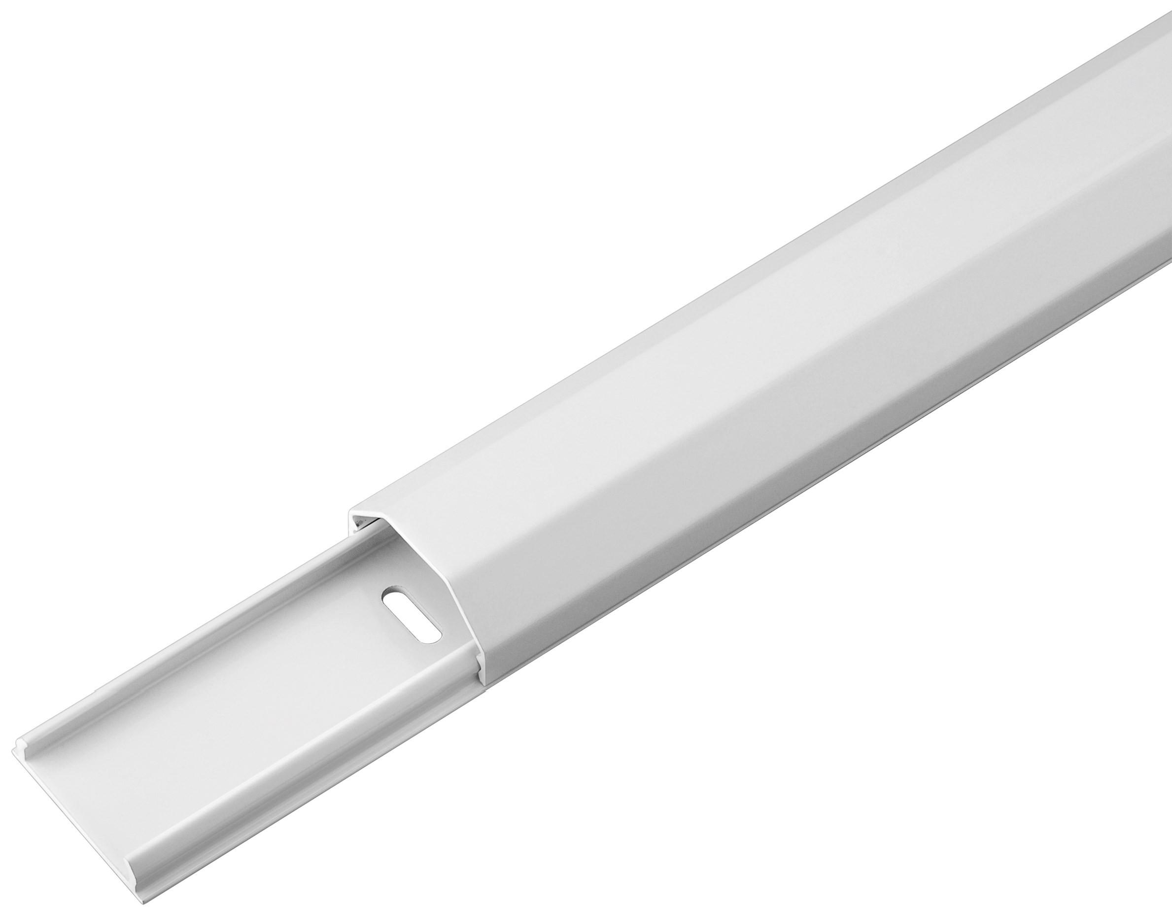 Kabelkanal Goobay aluminium 33 mm × 1,1 m - hvid billede