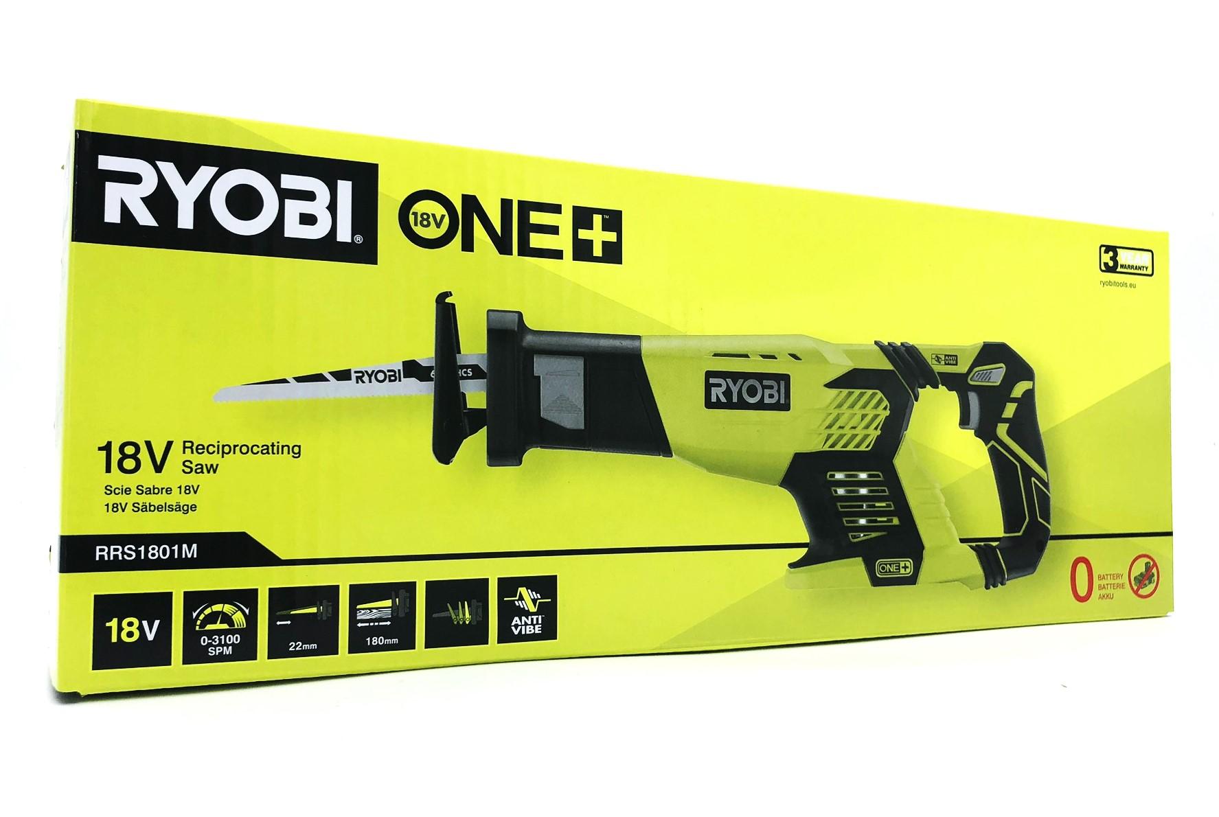 Bajonetsav 18V Ryobi One+ RRS1801M – uden batteri og lader