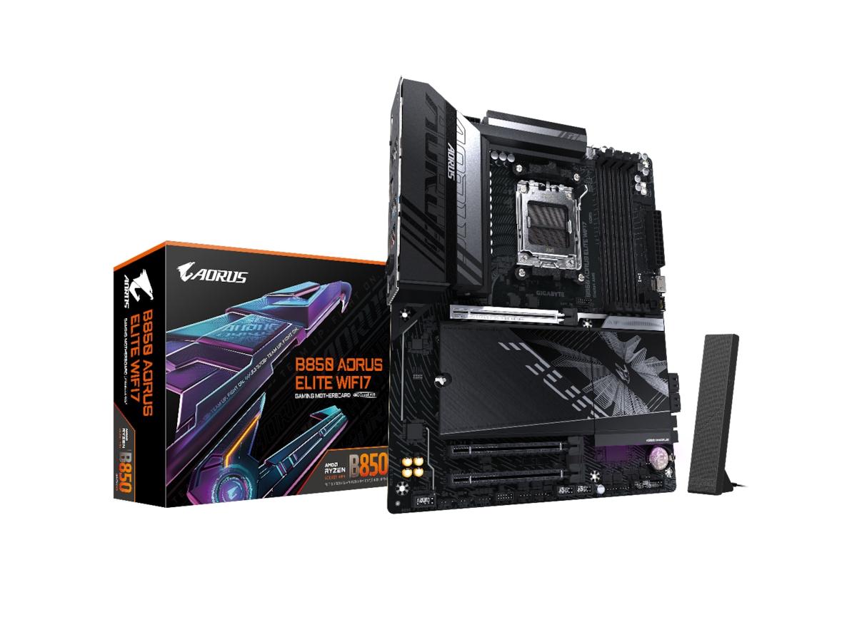 Bundkort Gigabyte B850 Aorus Elite WiFi 7 - AMD AM5, DDR5, ATX billede