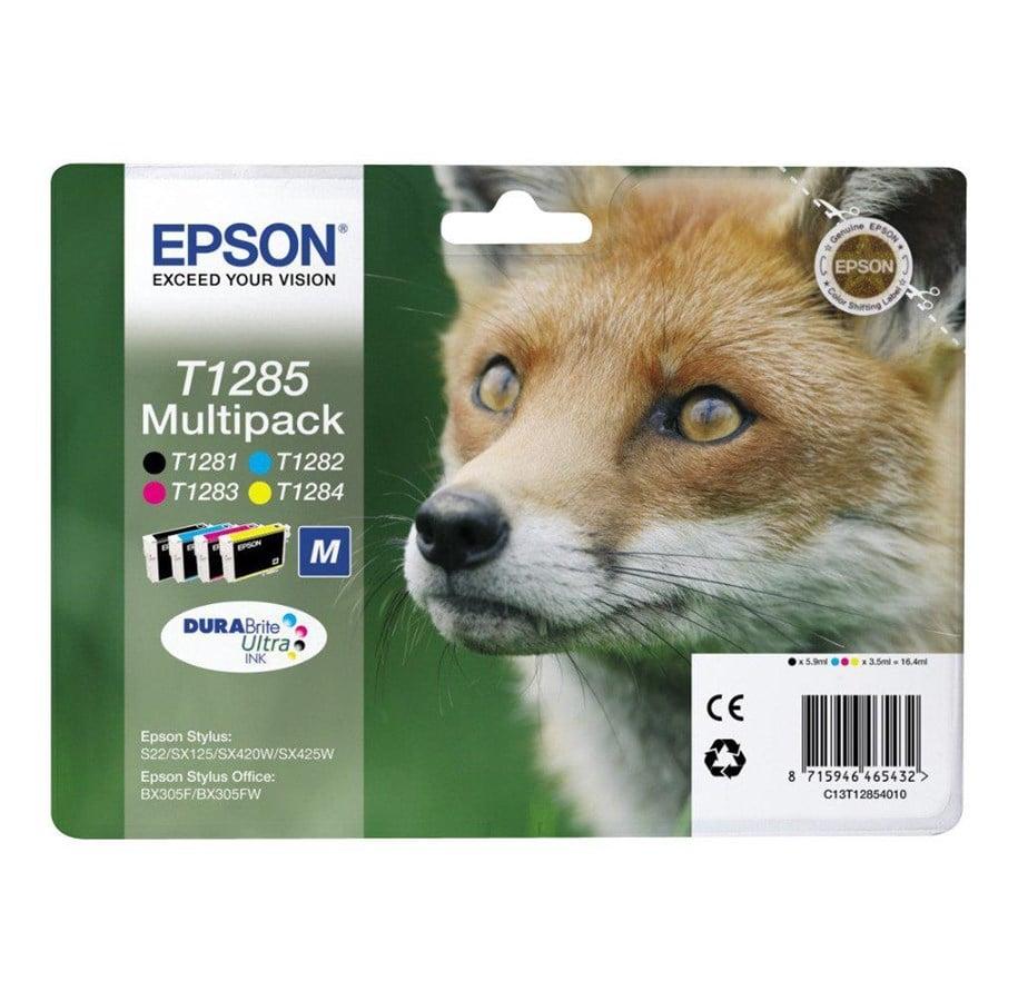 Blækpatroner multipack Epson T1285 - sort, cyan, magenta, gul