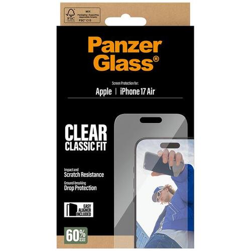 Skærmbeskyttelse til iPhone 17 Air 6,6" – PanzerGlass Clear Classic Fit