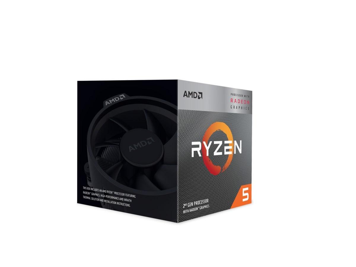 CPU AMD Ryzen 5 3400G 3,7 GHz Quad?Core AM4 med køler