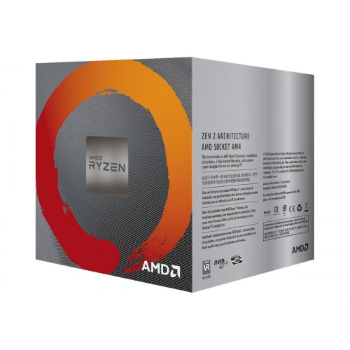CPU AMD Ryzen 5 3400G 3,7 GHz Quad?Core AM4 med køler