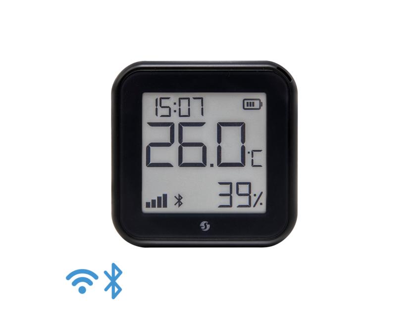 Temperatur Og Hygrometer Shelly H&t 3. Gen Med E Paper Display Sort