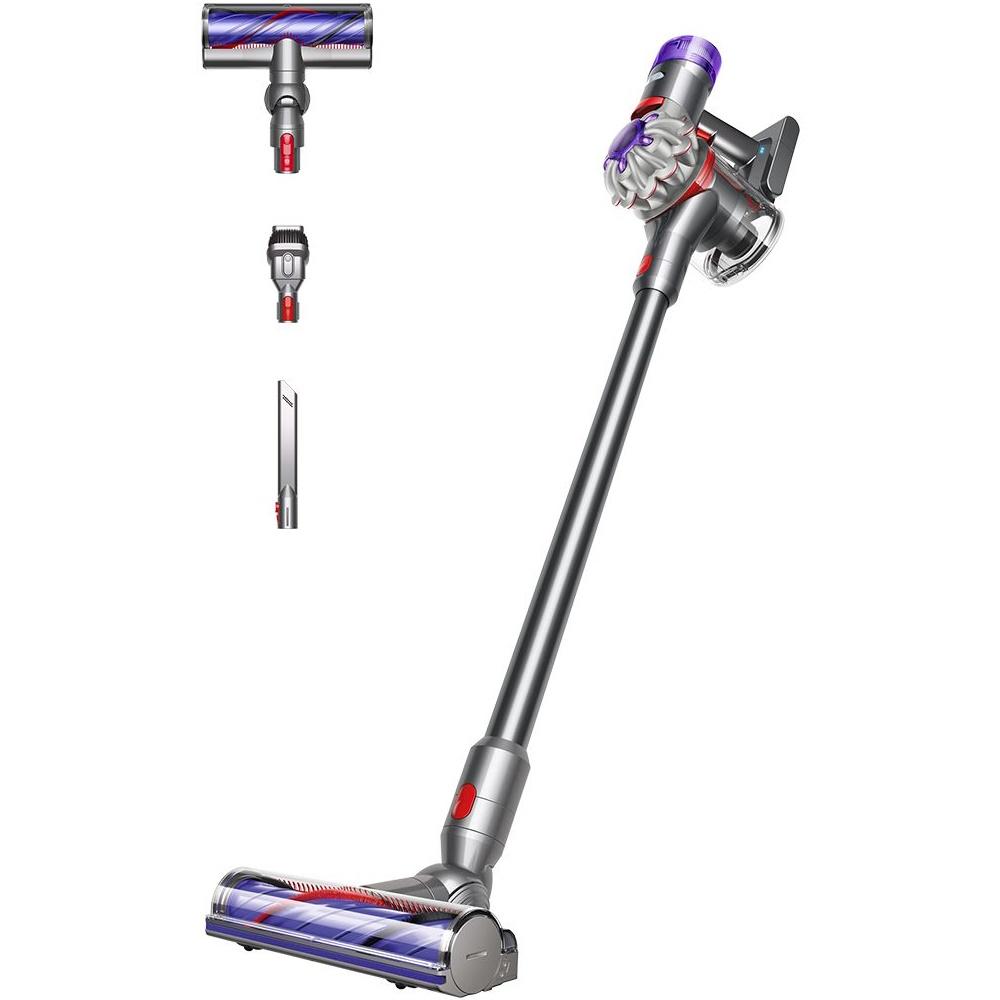 Ledningsfri støvsuger Dyson V8 Advanced – Sølv/Nikkel, 2-i-1 hånd/standermodel, 130 AW, 0,54 l