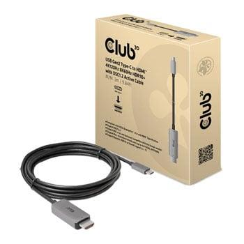 HDMI kabel USB-C til HDMI 3 m – Club 3D aktiv, grå