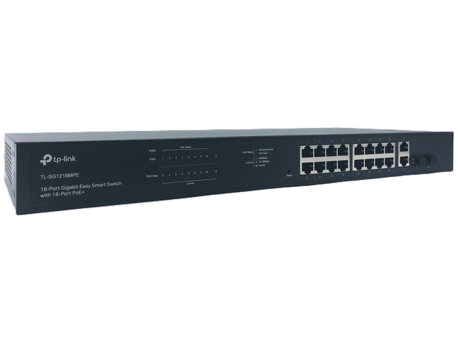 Netværksswitch TP-Link JetStream TL-SG1218MPE 16x Gigabit PoE+