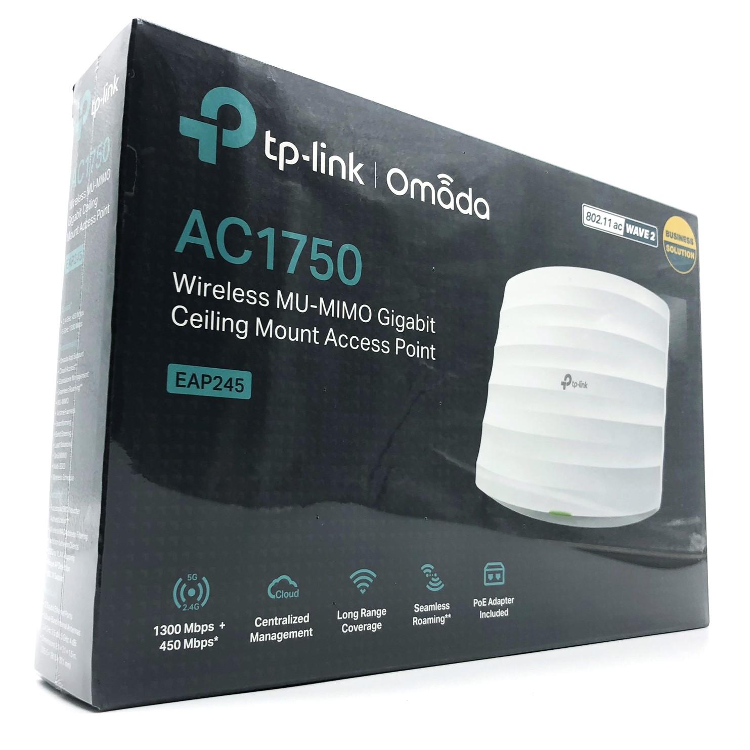 Access point TP-Link Omada EAP245 – Wi?Fi 5, AC1750, hvid