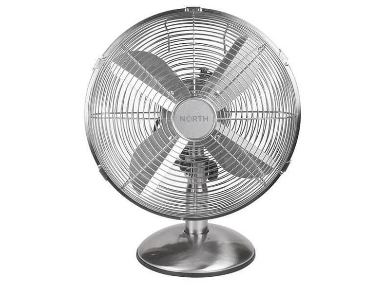Bordventilator NORTH 30 cm – satin krom