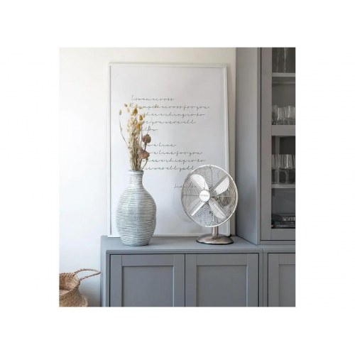 Bordventilator NORTH 30 cm – satin krom