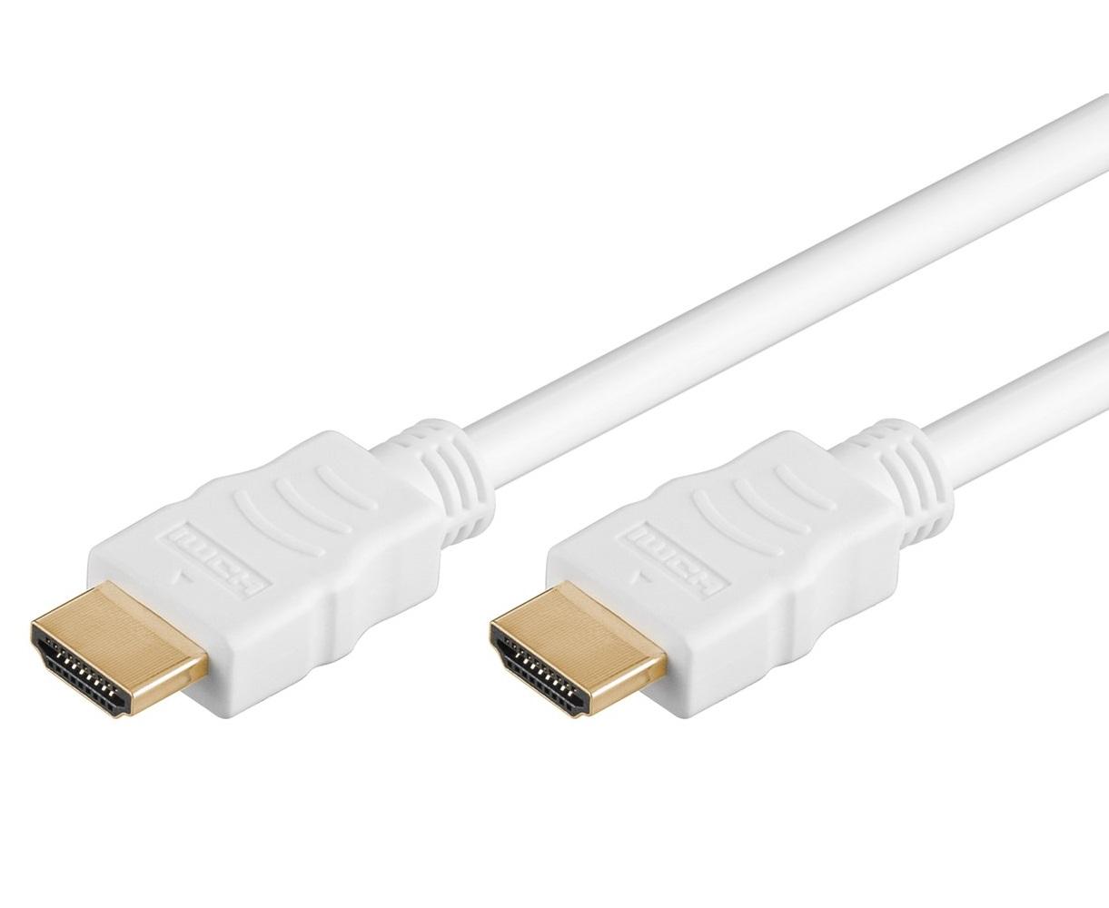 HDMI kabel 4K 60 Hz - Goobay - 3 m - hvid billede
