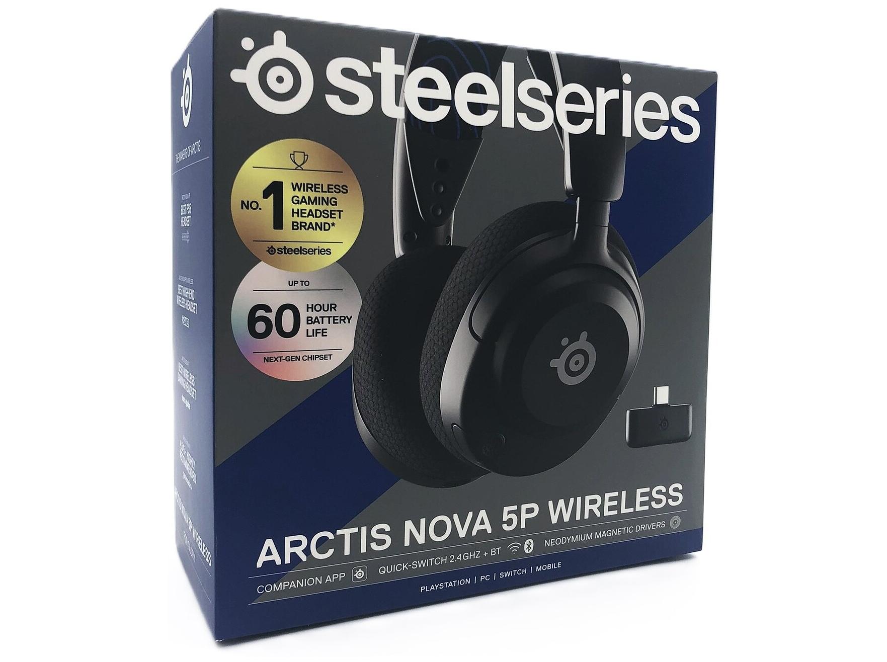 Trådløst gaming headset SteelSeries Arctis Nova 5P - sort billede