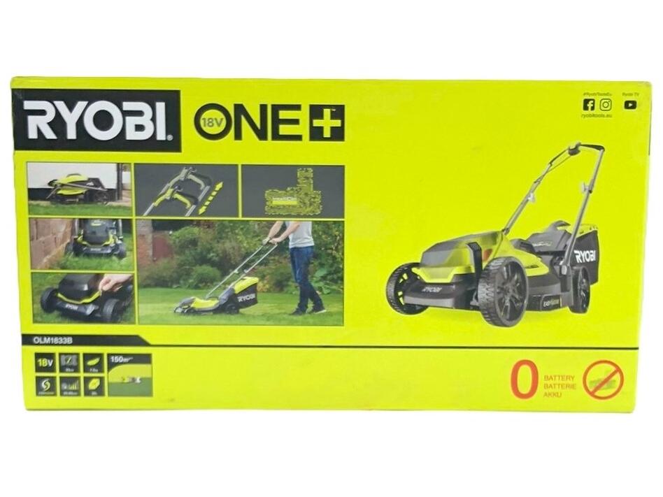 Græsslåmaskine Ryobi One+ OLM1833B 18 V ledningsfri, 33 cm