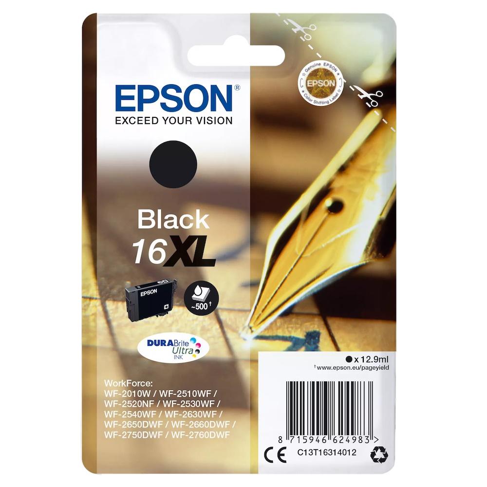 Blækpatron Epson 16XL sort - 500 sider billede