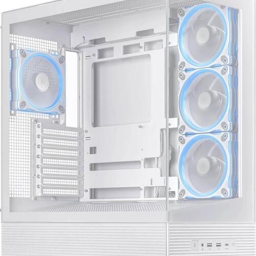 PC kabinet Asus A31 Plus TG ARGB – hvid (ATX)