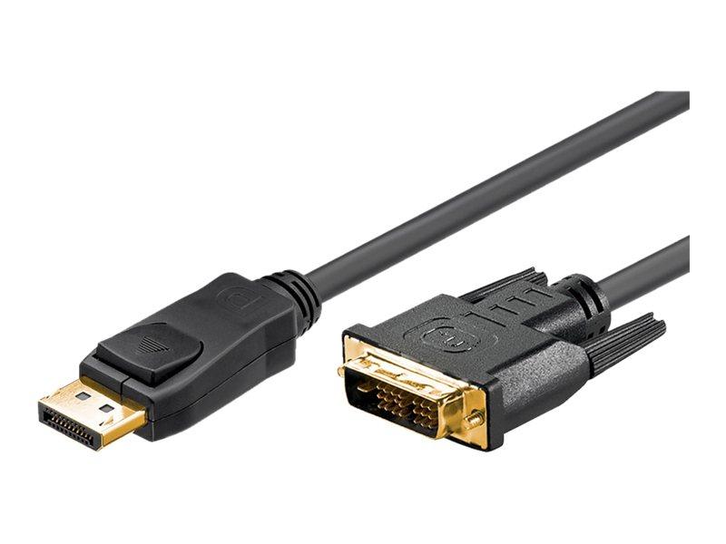 DisplayPort til DVI-D kabel 2 m - Goobay (sort) billede