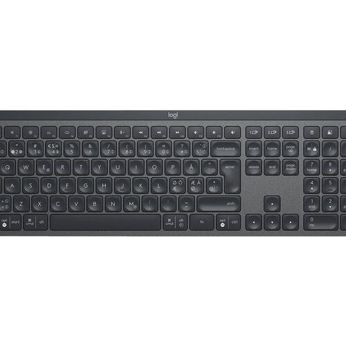 Trådløst tastatur Logitech MX Keys for Business – Pan Nordic, bagbelyst, grafit