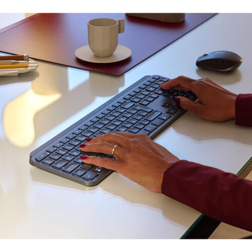 Trådløst tastatur Logitech MX Keys for Business – Pan Nordic, bagbelyst, grafit