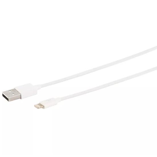 Lightning opladerkabel USB-A 2.0  S-Impuls, hvid, 1 m