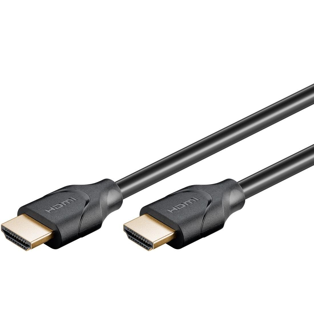 HDMI-kabel 2.1 med Ethernet 8K 60 Hz - Goobay, 2 m, sort billede