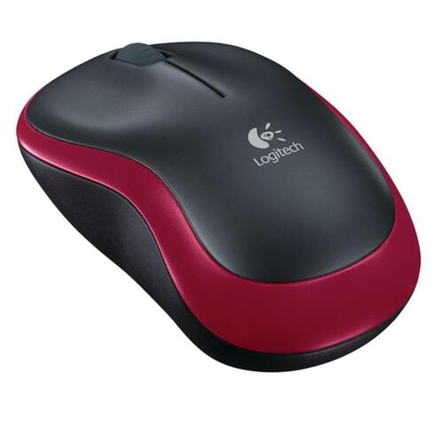 Trådløs mus Logitech M185 – optisk 2,4 GHz – rød
