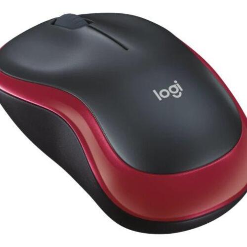 Trådløs mus Logitech M185 – optisk 2,4 GHz – rød