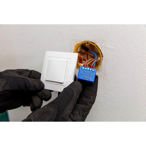 Smart kontakt Shelly Plus 1 Mini Gen3 Wi?Fi relæ – blå