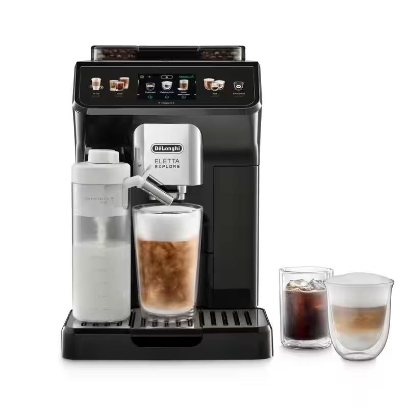Espressomaskine De’Longhi Eletta Explore Cold Brew ECAM450.65.G - mørkegrå billede