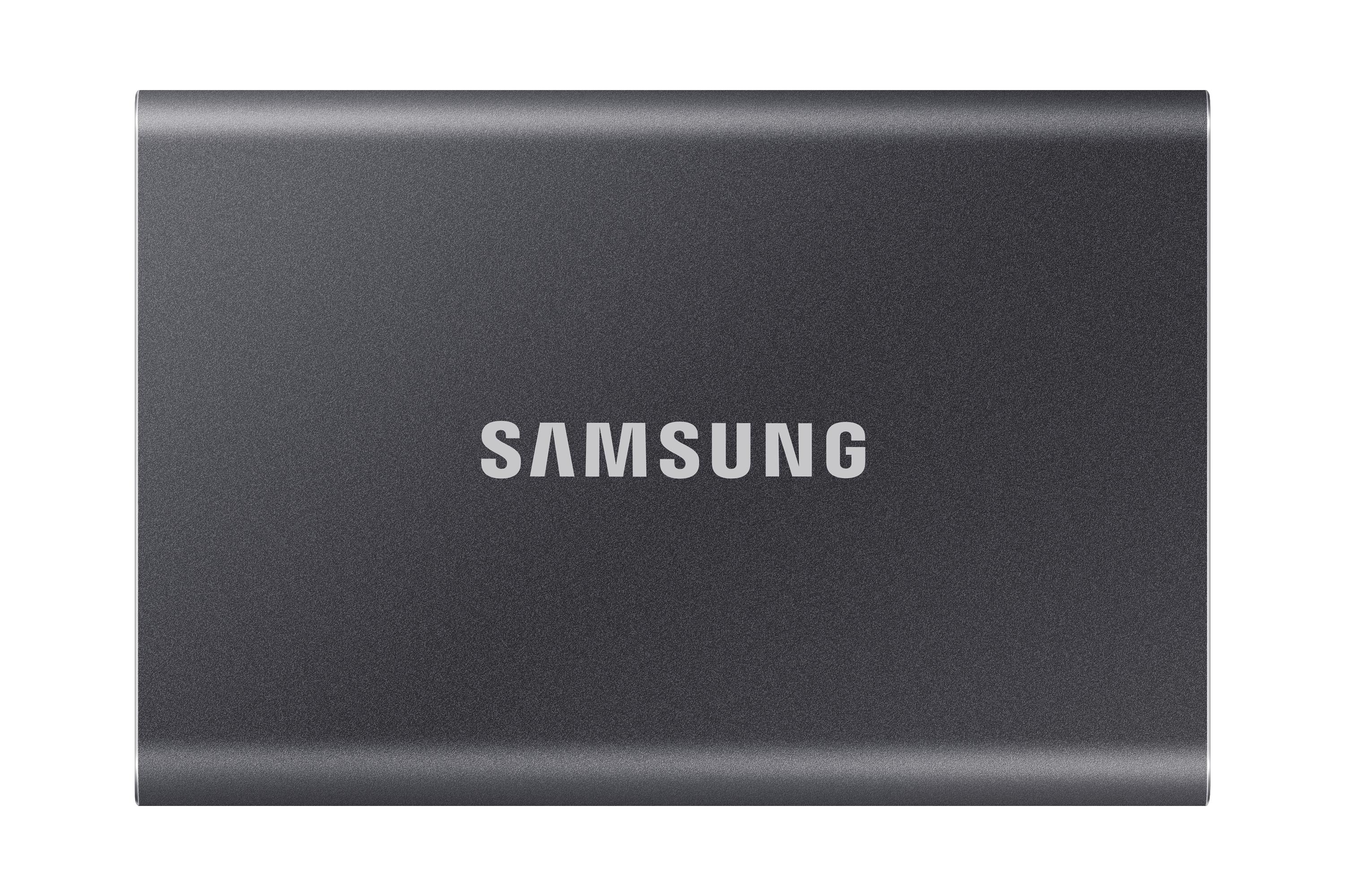 Ekstern SSD Samsung T7 2 TB USB 3.2 Gen 2 (titan grå)