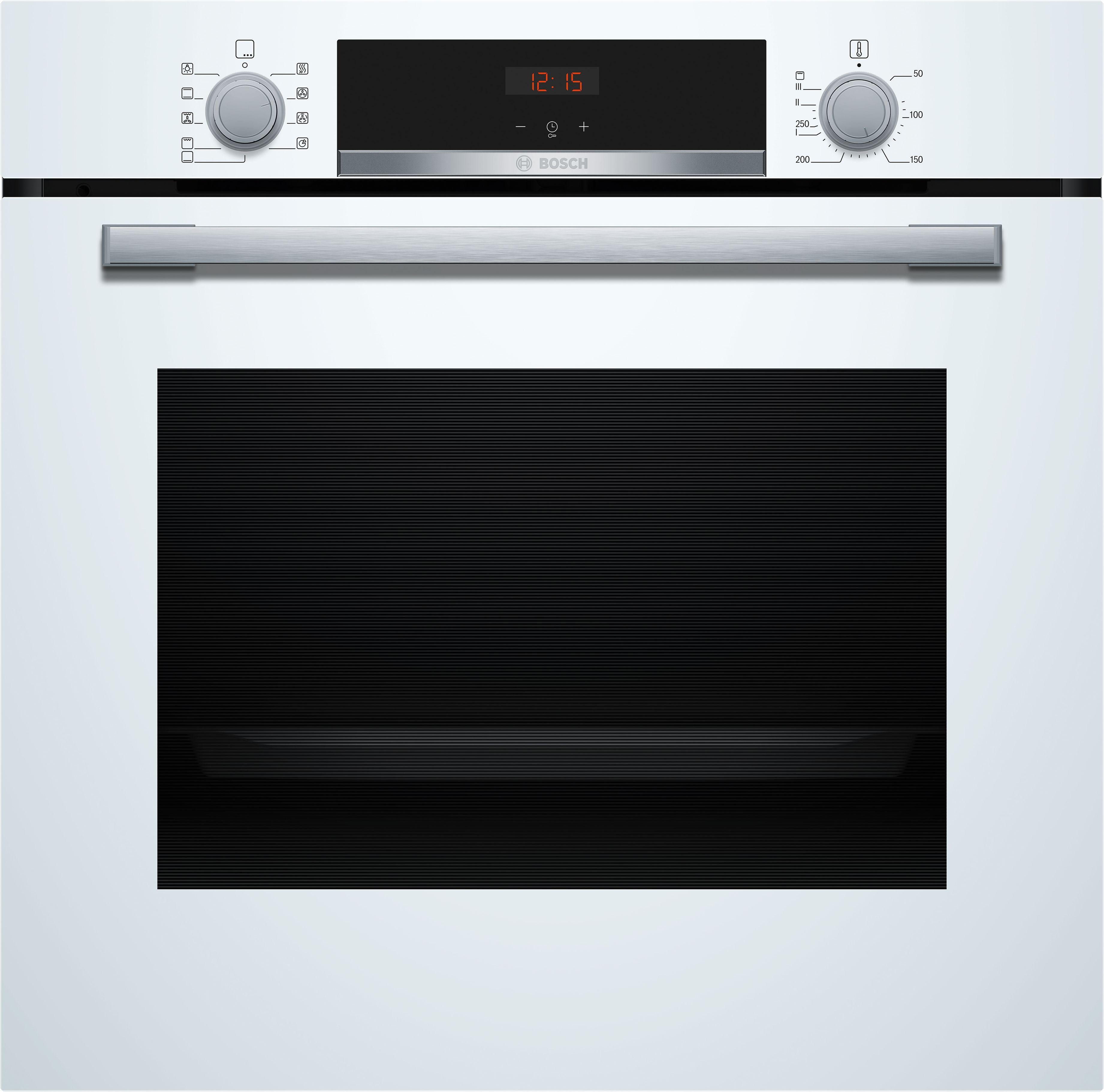 Indbygningsovn Bosch Serie 4 HBA534BW3 71 l – hvid