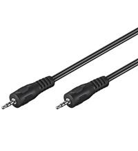 AUX lydkabel 3,5 mm han til han - Goobay - 2,5 m fladt billede