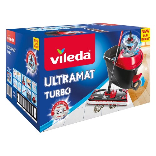 Gulvmoppe sæt Vileda Ultramat Turbo med pedalspand